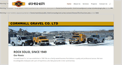 Desktop Screenshot of cornwallgravel.ca