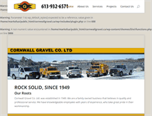 Tablet Screenshot of cornwallgravel.ca